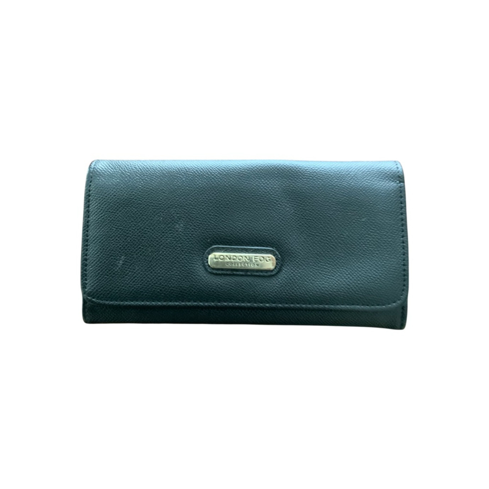 London Fog Green Leather Wallet One Size
